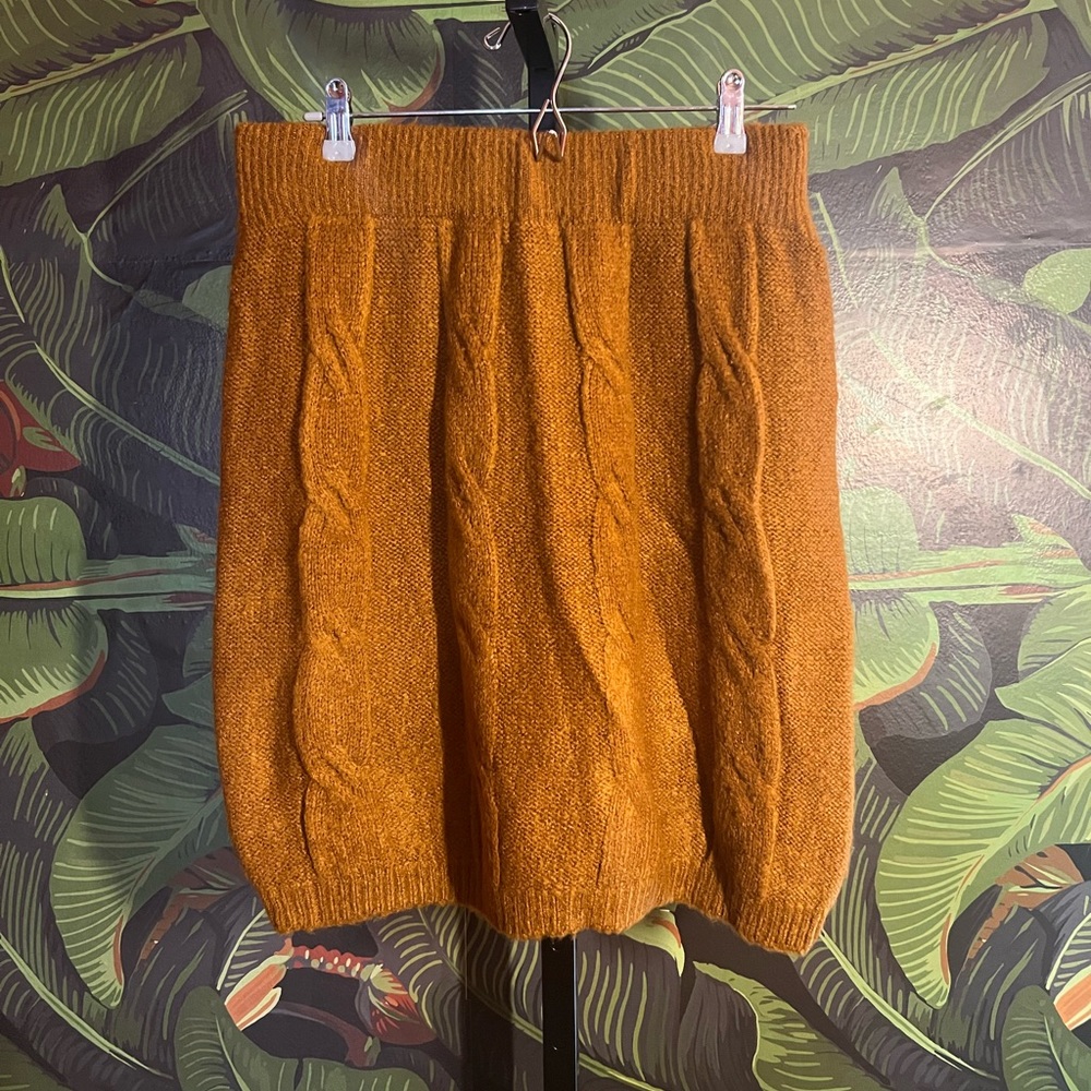 knitted miniskirt